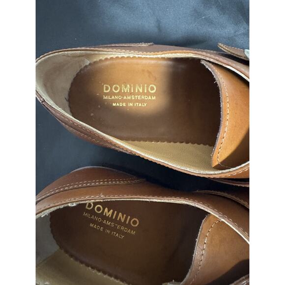 Dominio Shoes Mens Size 6 Brown Monk Strap Made in Italy Formal Dress Leather main image 5